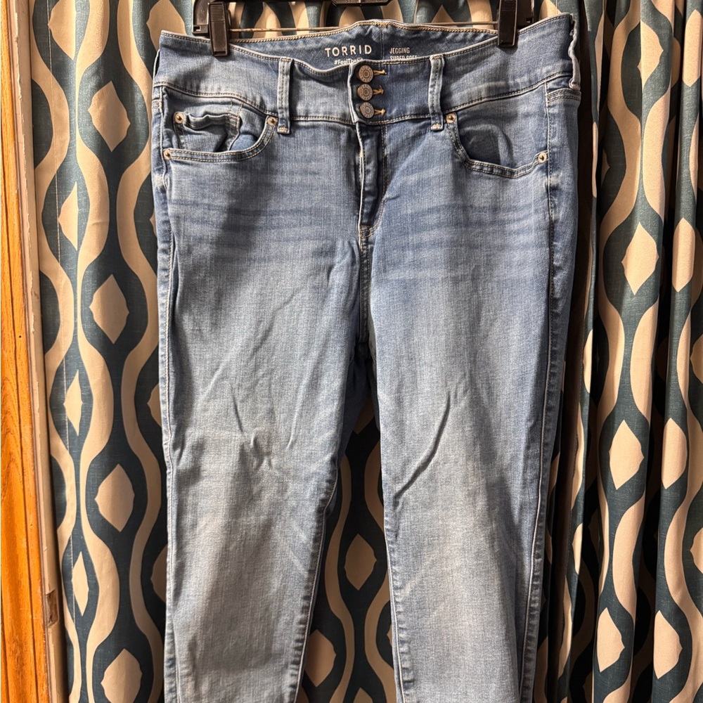 Torrid Blue Skinny Jeans